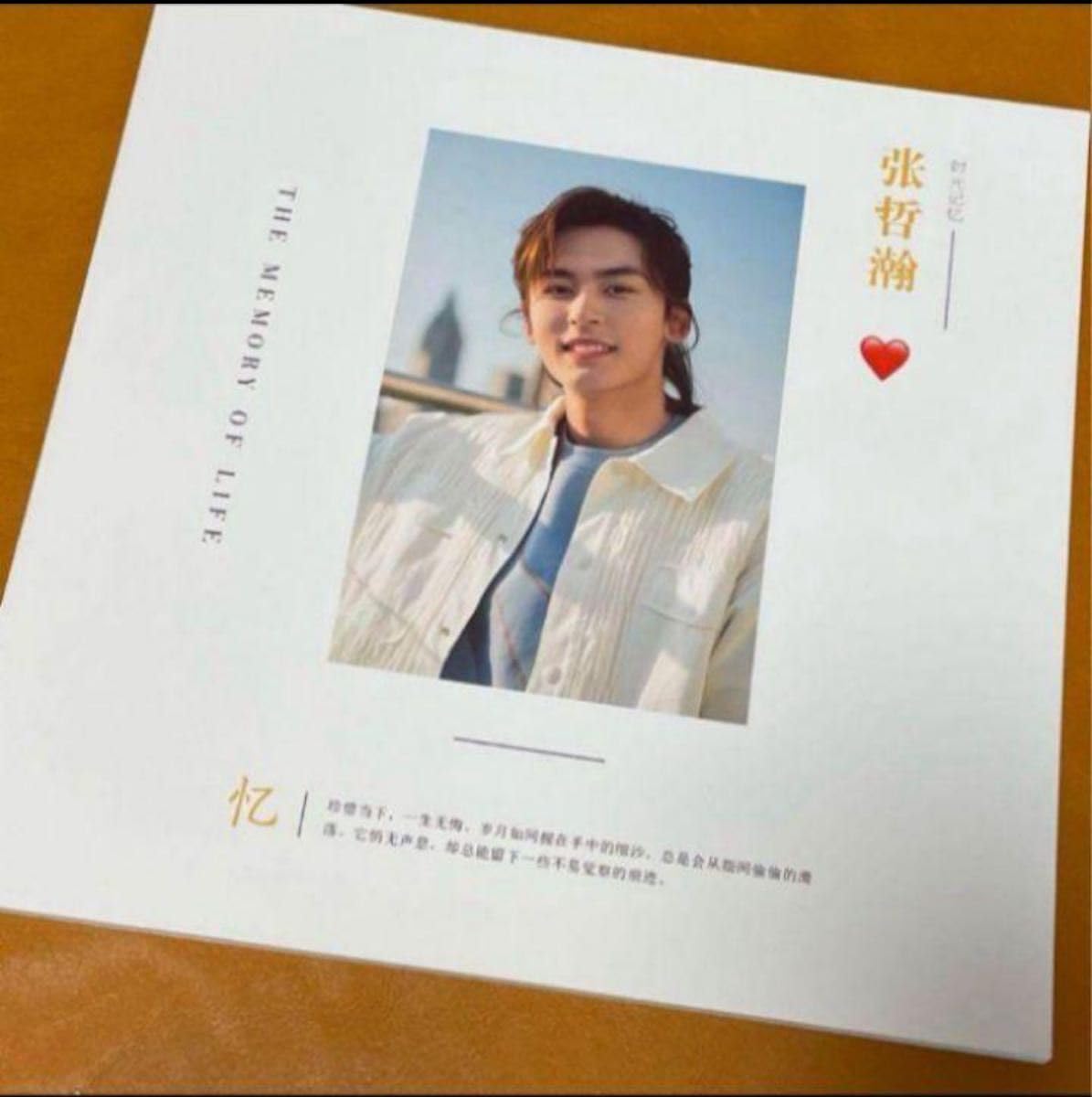 山河令張哲瀚34P個人写真集THE MEMORY